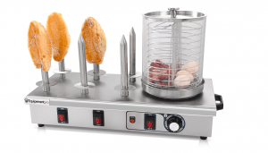 Machine à presser à hot-dog pour usage familial avec couvercle de verrouillage 850W antiadhésif 6 Hot Dog Cuiseur à saucisses portable Cuiseur à hot-dog Machine à hot-dog commerciale et domestique 