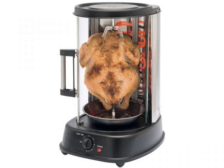 Lot De 2 Rôtissoires Verticales Pour Poulet – Support Grill Poulet Avec Bac Anti-Graisse – Cuisson Croustillante