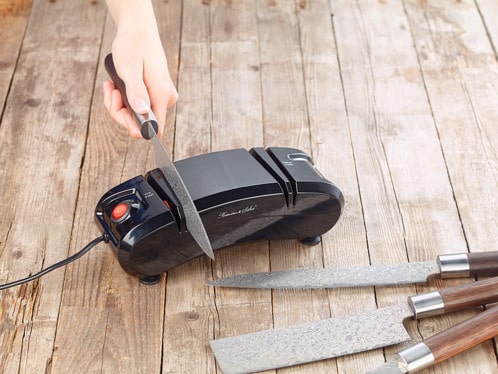 Aiguiseur De Couteaux Professionnel Aiguiseur De Couteaux Électrique USB - Double Face - Pour Couteaux De Cuisine Et Ciseaux - 300W Aiguiseur De Couteaux De Cuisine