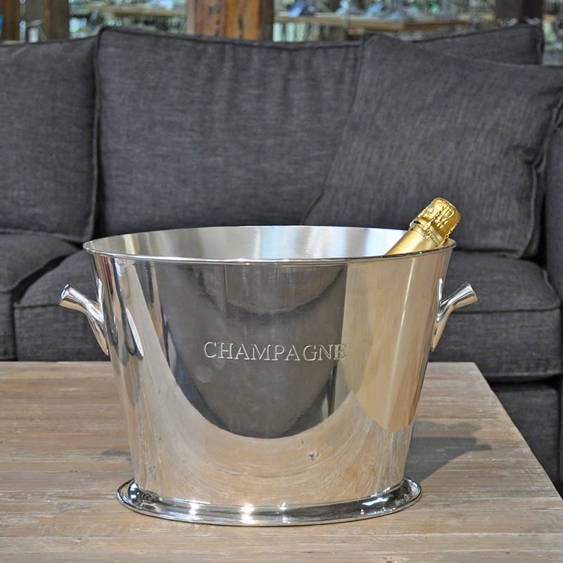 Seau à champagne en métal argenté tête de lion - Archives - Boutique - Broc' Martel